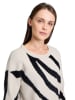 BETTY & CO Pullover in Creme/ Schwarz