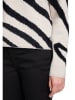 BETTY & CO Pullover in Creme/ Schwarz