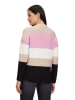 BETTY & CO Pullover in Schwarz/ Rosé/ Beige