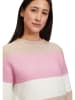 BETTY & CO Pullover in Schwarz/ Rosé/ Beige