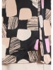 BETTY & CO Bluse in Schwarz/ Taupe/ Rosa