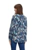 BETTY & CO Blouse donkerblauw/lichtblauw/camel