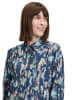 BETTY & CO Bluse in Dunkelblau/ Hellblau/ Camel