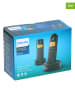 Philips 2-delige set: snoerloze telefoons "D1602B/01 Dual"