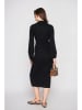 C& Jo Strickkleid in Schwarz