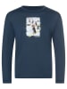super.natural Functioneel shirt "Dachshund Party" donkerblauw
