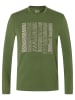 super.natural Longsleeve "Wooden Planks Brush" in Khaki