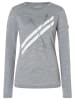 super.natural Functionele longsleeve "Kryssede Ski" grijs/wit