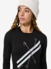 super.natural Functionele longsleeve "Kryssede Ski" zwart/wit