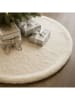 ABERTO DESIGN Weihnachtsbaum-Teppich in Creme