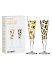 RITZENHOFF 2er-Set: Champagnerflöten "Goldnacht" in Gold/ Schwarz - 200 ml