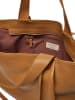 COCCINELLE Leder-Schultertasche in Cognac - (B)35 x (H)29 x (T)19 cm