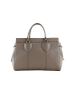 COCCINELLE Leder-Henkeltasche in Taupe - (B)30 x (H)21 x (T)14 cm