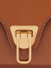 COCCINELLE Leder-Umhängetasche in Hellbraun - (B)21 x (H)15 x (T)7 cm