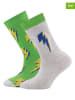 ewers 2-delige set: sokken grijs/groen