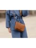 Pia Sassi Leder-Umhängetasche in Hellbraun - (B)25 x (H)23 x (T)7 cm
