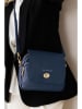 Lia Biassoni Leren schoudertas donkerblauw - (B)23 x (H)20 x (D)9 cm