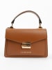 Lia Biassoni Leren handtas lichtbruin - (B)20 x (H)14 x (D)7 cm