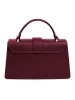 Lia Biassoni Leder-Henkeltasche "Archiano" in Bordeaux - (B)25 x (H)16 x (T)8 cm
