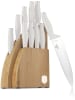 Berlinger Haus 10tlg. Küchenmesser-Set im Block in Hellbraun/ Creme