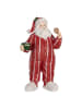Clayre & Eef Dekofigur "Weihnachtsmann" in Rot - (H)31 cm