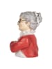 Clayre & Eef Dekofigur "Weihnachtsfrau" in Rot - (H)23 cm