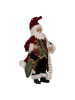 Clayre & Eef Decofiguur "Kerstman" rood/groen - (H)28 cm
