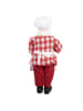 Clayre & Eef Dekofigur "Weihnachtsmann" in Rot/ Weiß - (H)45 cm