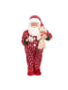 Clayre & Eef Dekofigur "Weihnachtsmann" in Rot - (H)45 cm
