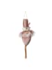 Clayre & Eef Dekoanhänger "Weihnachtsmann" in Rosa - (L)35 x  Ø 8 cm