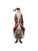 Clayre & Eef Dekofigur "Weihnachtsmann" in Rot - (B)33 x (H)85 x (T)16 cm