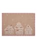 Clayre & Eef 6-delige set: placemats beige - (L)22 x (B)48 cm