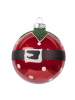 Clayre & Eef Bombki (2 szt.) w kolorze czerwonym - Ø 8 cm