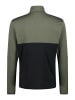 CMP Fleecepullover in Khaki/ Schwarz