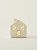 BELLA MAISON Dekoobjekt mit LED-Beleuchtung in Creme - (B)11 x (H)12 x (T)10 cm