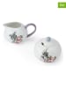 Mikasa 2-delige set: melkkan en suikerpot "Alice in Wonderland" wit/meerkleurig