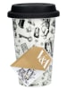 Mikasa Koffiebeker "Alice in Wonderland" wit/zwart - 350 ml