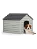 Paws&Whiskers Hundehütte in Hellgrau/ Anthrazit - (B)62 x (H)64 x (T)76 cm