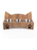 Paws&Whiskers 4tlg. Napfset in Hellbraun - (B)49,5 x (H)24 x (T)11,5 cm