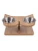 Paws&Whiskers 3tlg. Napfset in Hellbraun - (B)32 x (H)8 x (T)25 cm