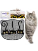 Paws&Whiskers Katzenstreumatte in Schwarz - (L)50 x (B)40 cm