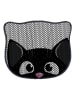 Paws&Whiskers Katzenstreumatte in Schwarz/ Grau - (L)50 x (B)40 cm
