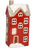 POSIWIO Windlicht "Haus" in Rot - (B)12 x (H)25 x (T)9,5 cm