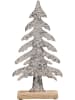 POSIWIO Dekofigur "Baum" in Silber - (B)15,5 x (H)30,5 x (T)5 cm