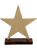 POSIWIO Dekofigur "Stern" in Gold - (B)21 x (H)21,5 x (T)6 cm