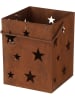 POSIWIO Windlicht "Ster" bruin - (B)18 x (H)23 x (D)18 cm