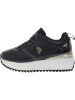 U.S. Polo Assn. Sleehaksneakers zwart/goudkleurig