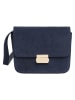 TATUUM Leder-Umhängetasche "Luci" in Dunkelblau - (B)18,5 x (H)14 x (T)9 cm