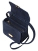 TATUUM Leder-Umhängetasche "Luci" in Dunkelblau - (B)18,5 x (H)14 x (T)9 cm