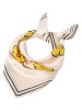 TATUUM Seiden-Tuch "Majozi" in Creme/ Gelb - (L)54 x (B)54 cm